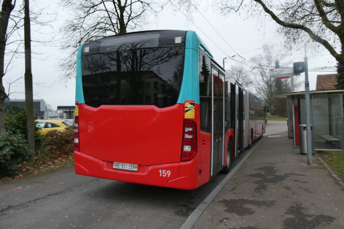 (282'717) - VB Biel - Nr. 159/BE 921'159 - Mercedes (ex STI Thun Nr. 166) am 4. Dezember 2025 in Biel, L�hre