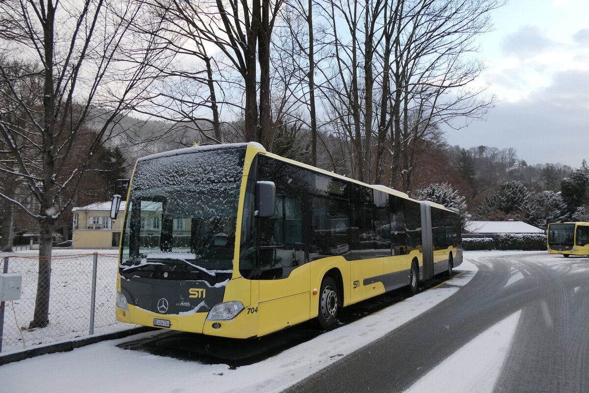 (283'687) - STI Thun - Nr. 704/BE 434'704 - Mercedes am 3. Januar 2026 bei der Schiffl�ndte Thun
