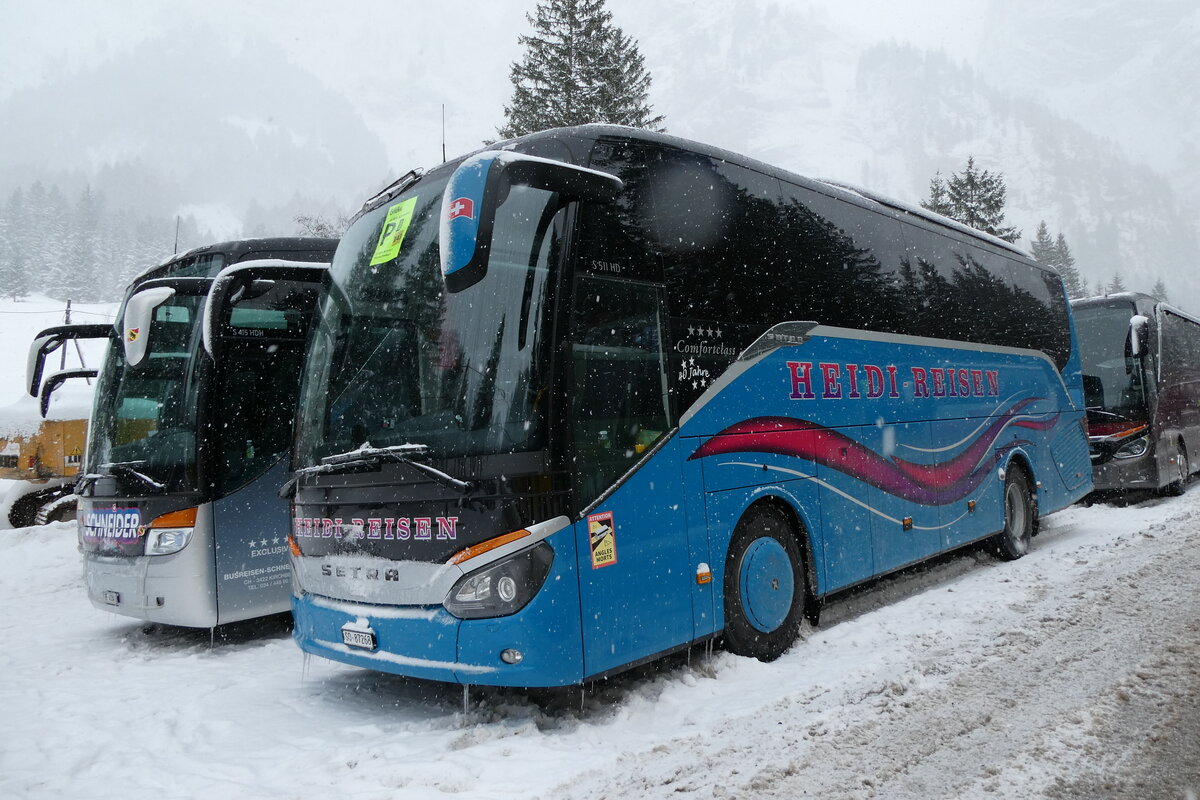 (283'909) - Heidi, Liesberg - SO 87'268 - Setra am 10. Januar 2026 in Adelboden, Unter dem Birg