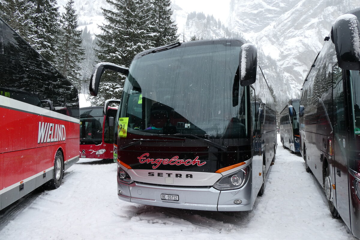 (283'935) - Engeloch, Riggisberg - BE 55'712 - Setra am 10. Januar 2026 in Adelboden, Unter dem Birg