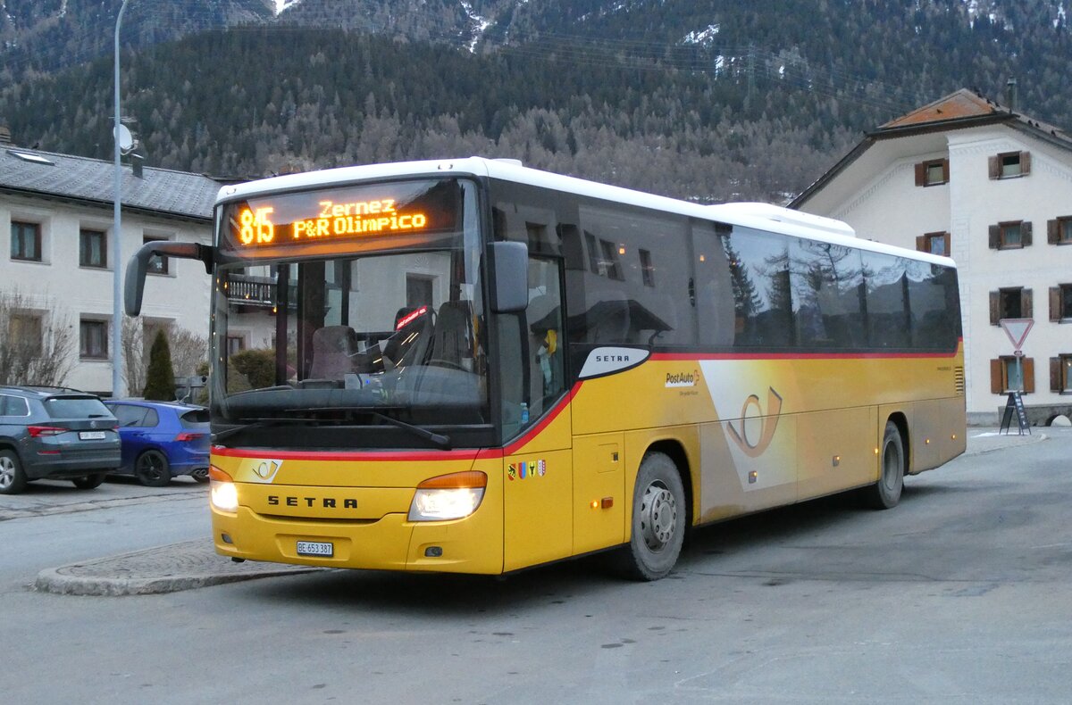 (284'849) - PostAuto Bern - Nr. 70/BE 653'387/PID 5625 - Setra am 14. Februar 2026 in Zernez, Post