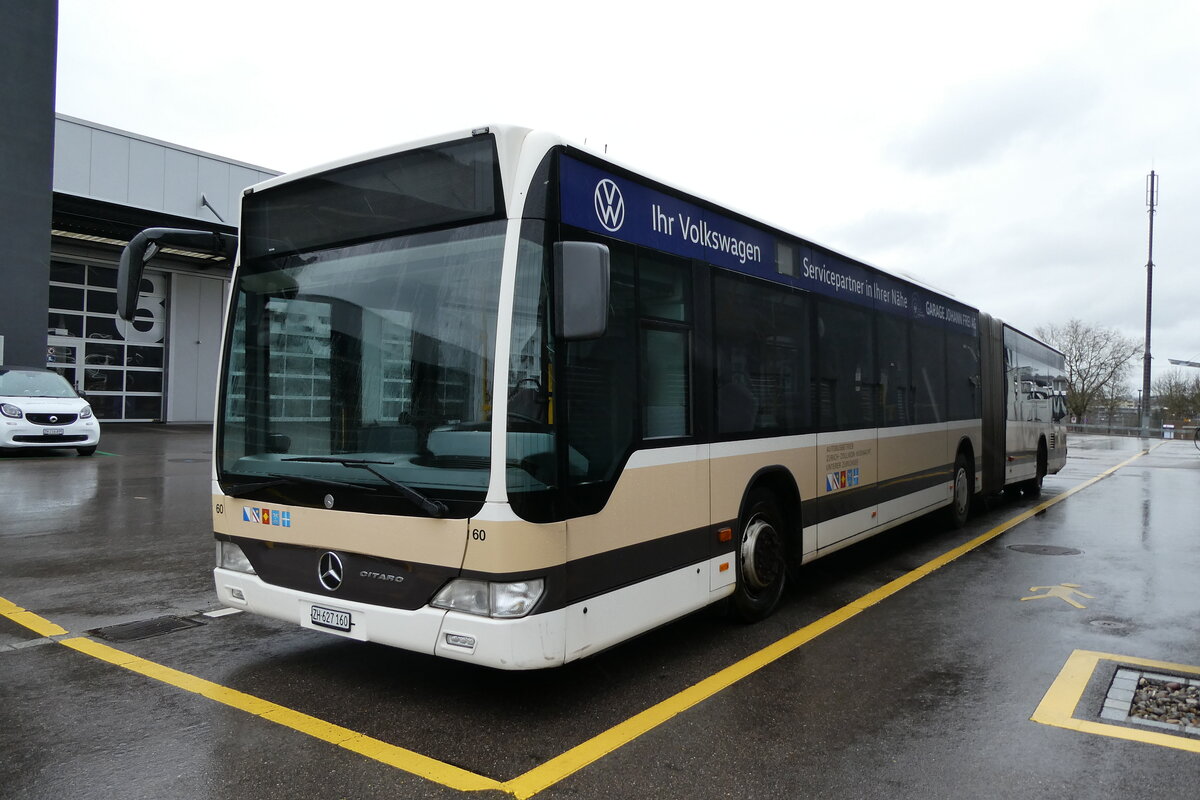 (284'988) - AZZK Zollikon - Nr. 60/ZH 627'160 - Mercedes am 21. Februar 2026 in Winterthur, Daimler Buses
