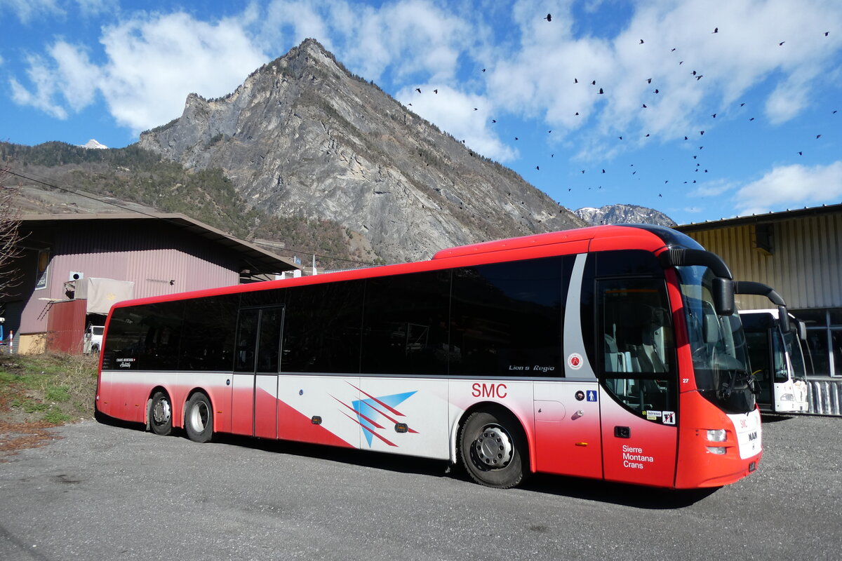 (285'051) - SMC Montana - Nr. 27 - MAN am 24. Februar 2026 in Leytron, Garage Buchard