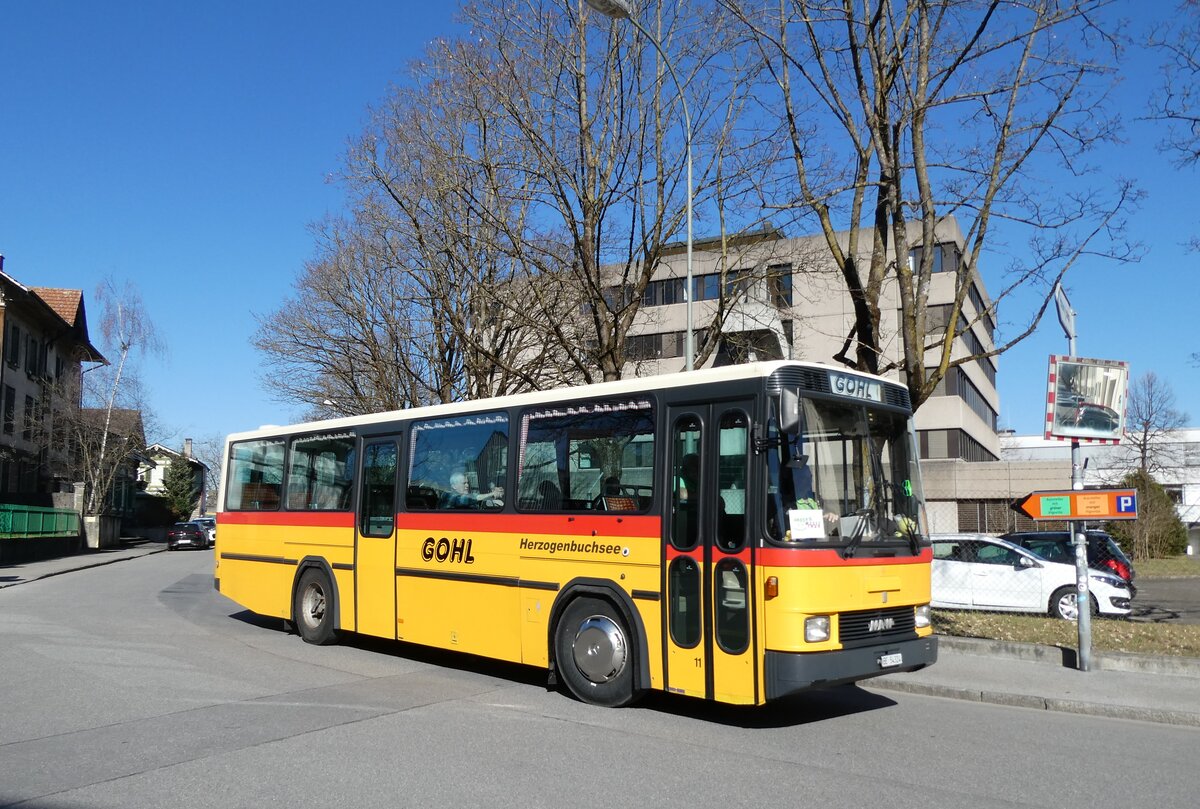 (285'093) - Gohl, Herzogenbuchsee - Nr. 11/BE 54'324 - NAW/Hess (ex Flury, Balm PID 1653; ex Steiner, Altb�ron Nr. 11) am 27. Februar 2026 in Thun, Expo 