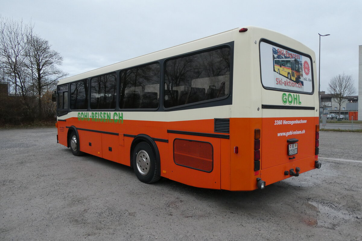 (285'149) - Gohl, Herzogenbuchsee - BE 815'877 - MAN/Lauber (ex AMSA Chiasso Nr. 19; ex Tresch, Amsteg PID 2290) am 1. M�rz 2026 in Thun, Kleine Allmend