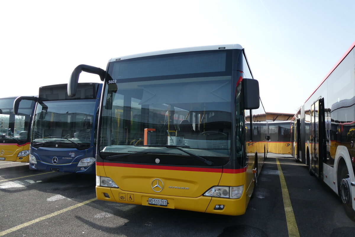 (285'284) - CarPostal Ouest - VD 510'261/PID 5603 - Mercedes am 7. M�rz 2026 in Kerzers, Interbus