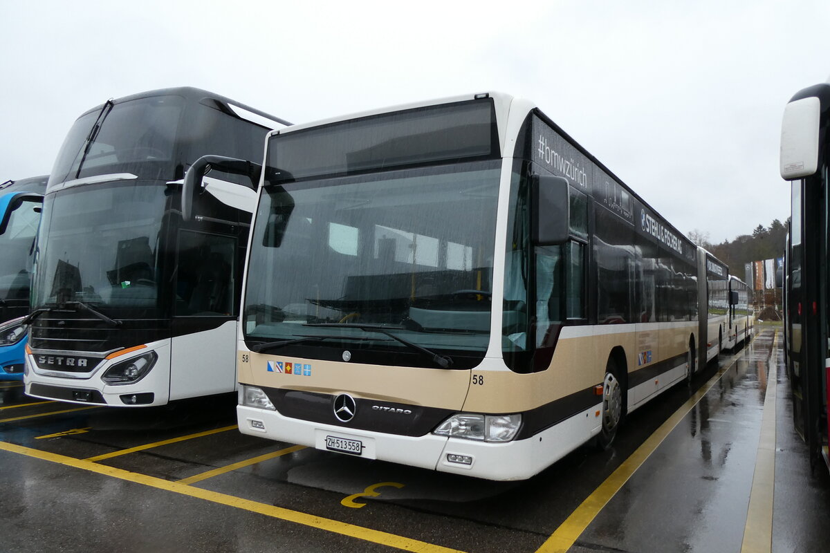 (285'406) - AZZK Zollikon - Nr. 58/ZH 515'558 - Mercedes am 14. M�rz 2026 in Winterthur, Daimler Buses