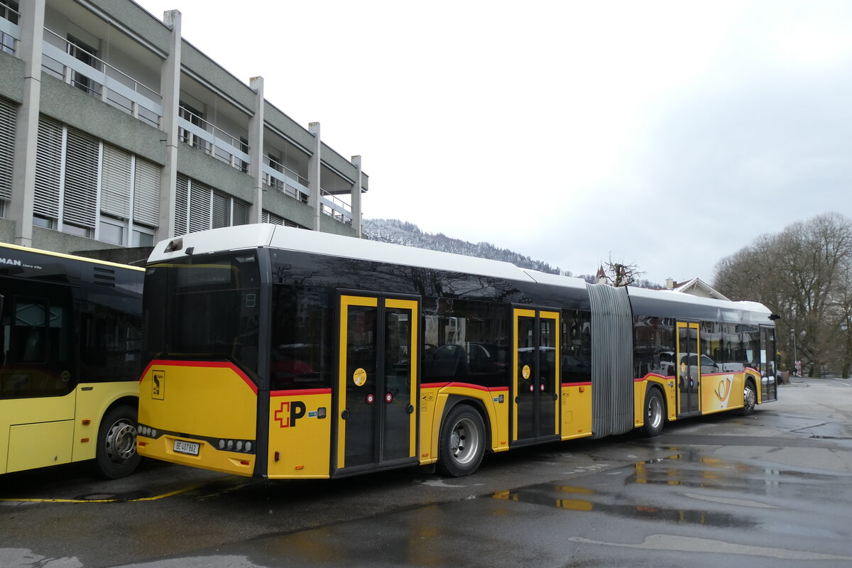 (285'431) - PostAuto Bern - Nr. 11'631/BE 407'862/PID 11'631 - Solaris am 15. M�rz 2026 in Thun, Garage STI