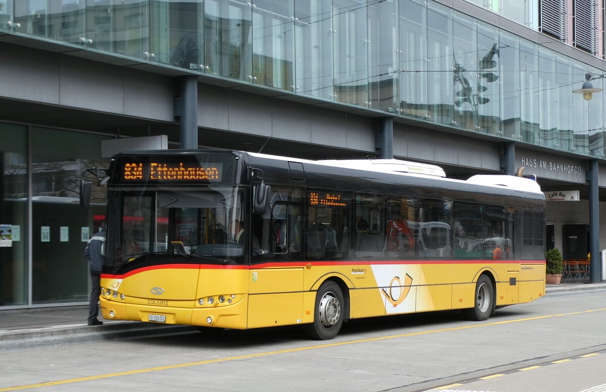 (285'459) - PostAuto Ostschweiz - TG 158'052/PID 10'078 - Solaris am 17. M�rz 2026 beim Bahnhof Frauenfeld