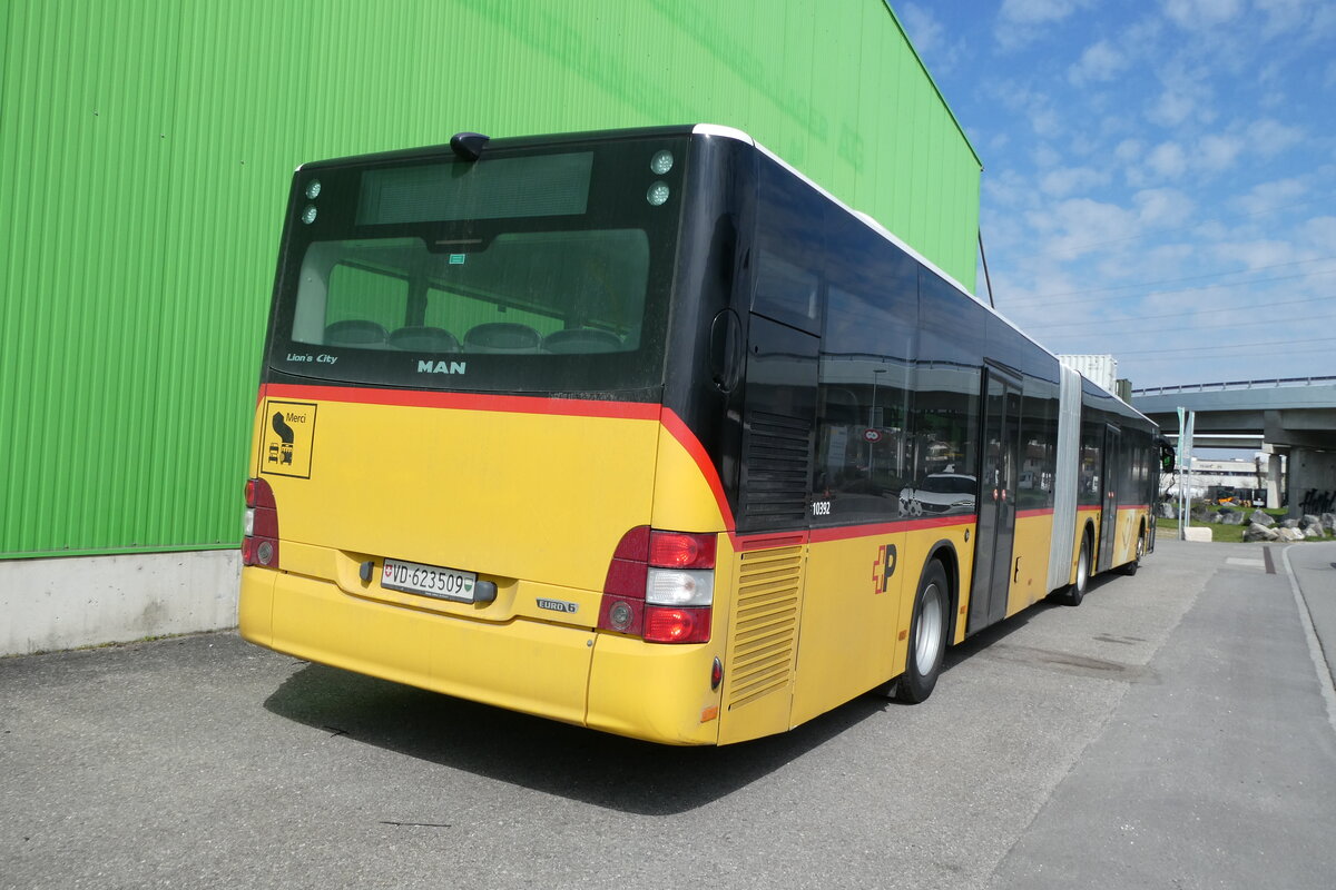 (285'630) - CarPostal Ouest - VD 623'509/PID 10'392 - MAN (ex JU 52'077; ex Nr. 74) am 21. M�rz 2026 in Kerzers, Interbus