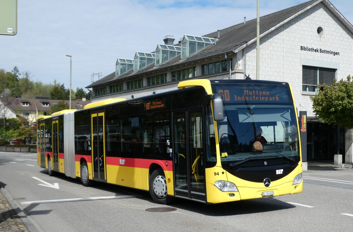 (286'205) - BLT Oberwil - Nr. 94/BL 134'645  Mercedes am 16. April 2026 in Bottmingen, Schloss