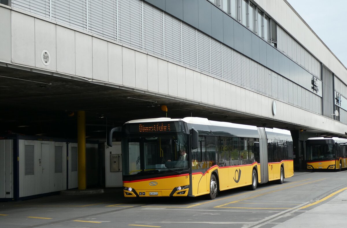 (286'732) - Steiner, Ortschwaben - Nr. 27/BE 890'170/PID 11'628 - Solaris (ex PostAuto Wallis Nr. 55) am 3. Mai 2026 in Bern, Postautostation