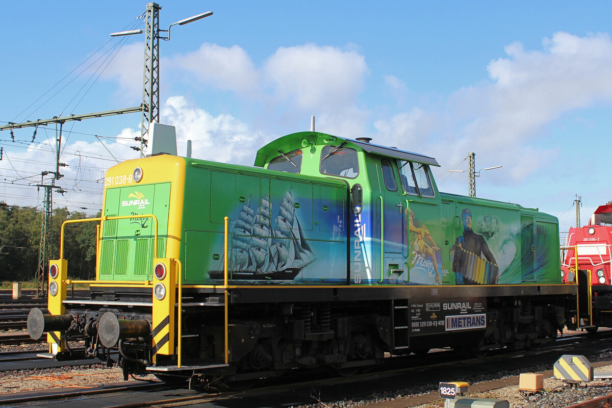 291 038-8 war auch zu bestaunen. Seevetal - Maschen Rbf am 17.09.2022 am  Tag der Schiene .