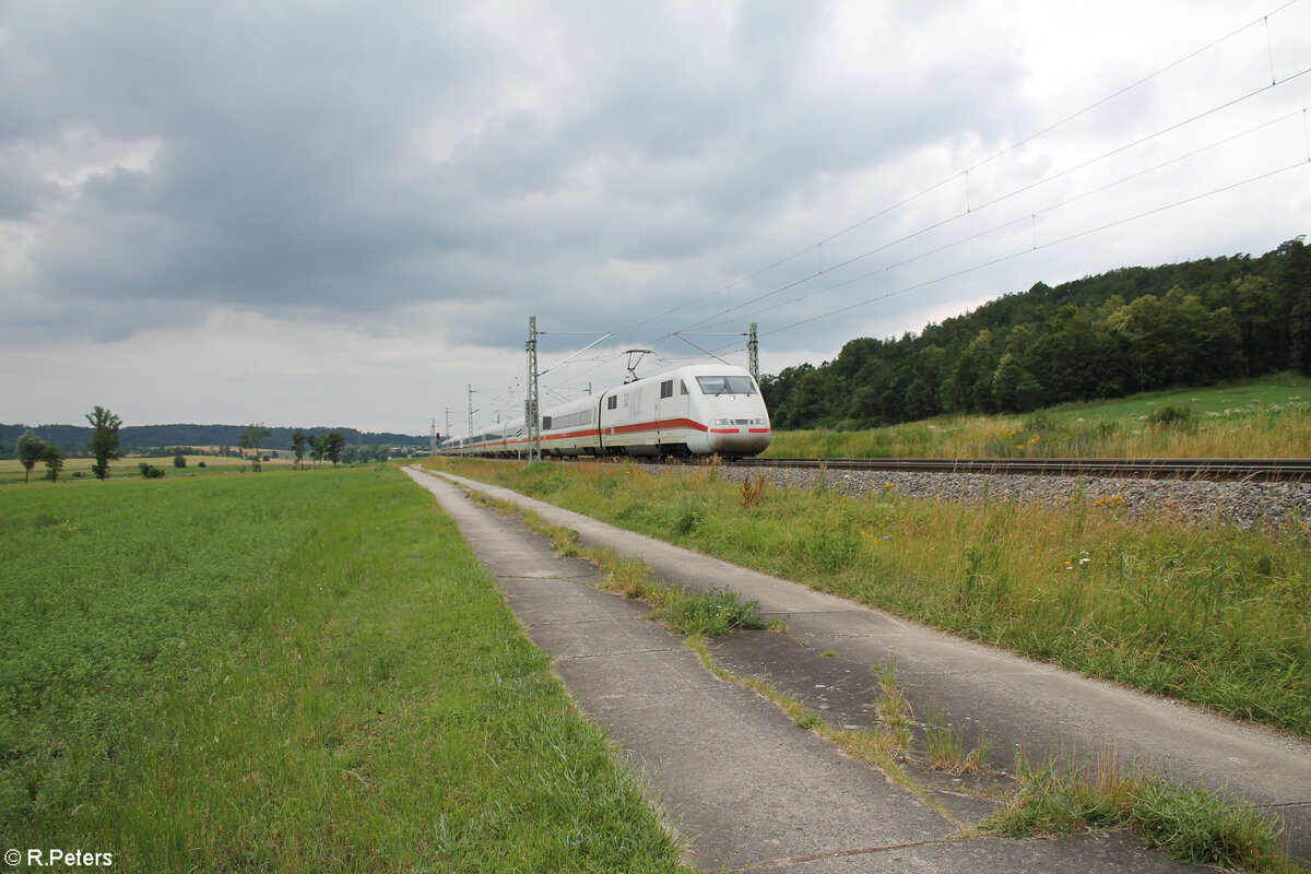 401 086  Chur  30 Jahre ICE bei Oberdachstetten als ICE787 Hamburg - Mnchen gen Sden. 02.07.24
