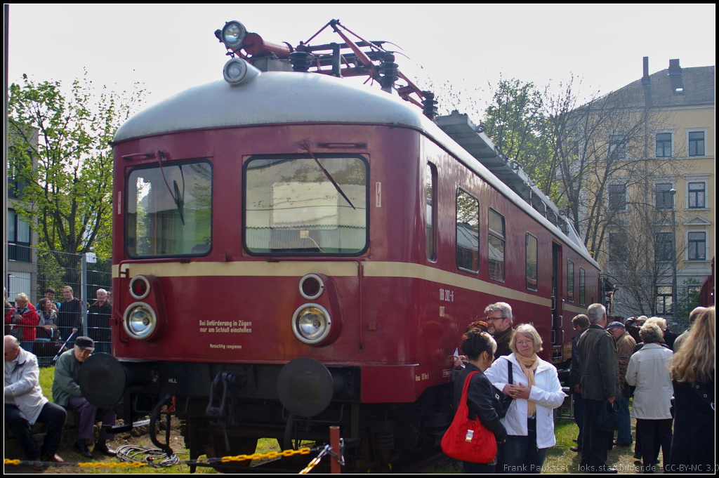 6. Dresdner Dampfloktreffen, 12.04.2014: ORT 188 202 der DR wurde beim VEB Waggonbau G�rlitz 1969 gebaut. Museumsfahrzeug ist der ORT seit 1994 und im Besitz des Verkehrsmuseum Dresden (VMD)