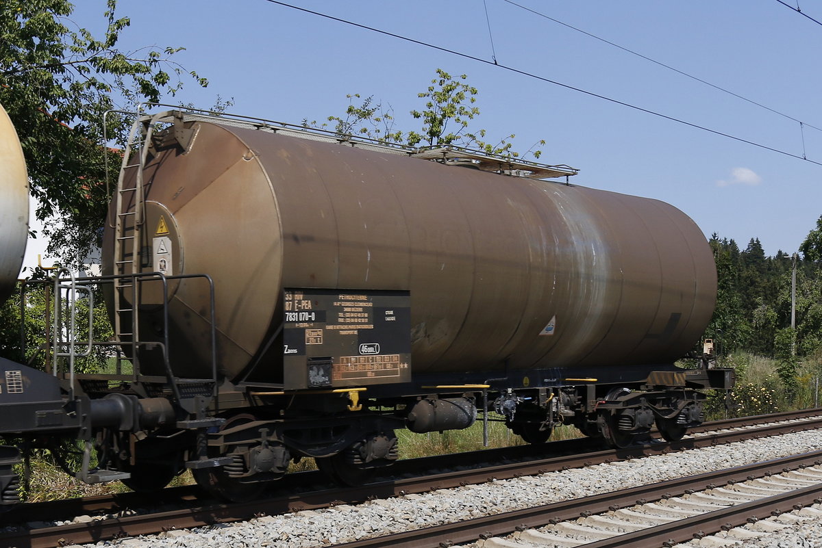 7831 070 (Zaens) am 19. August 2018 bei Grabensttt.