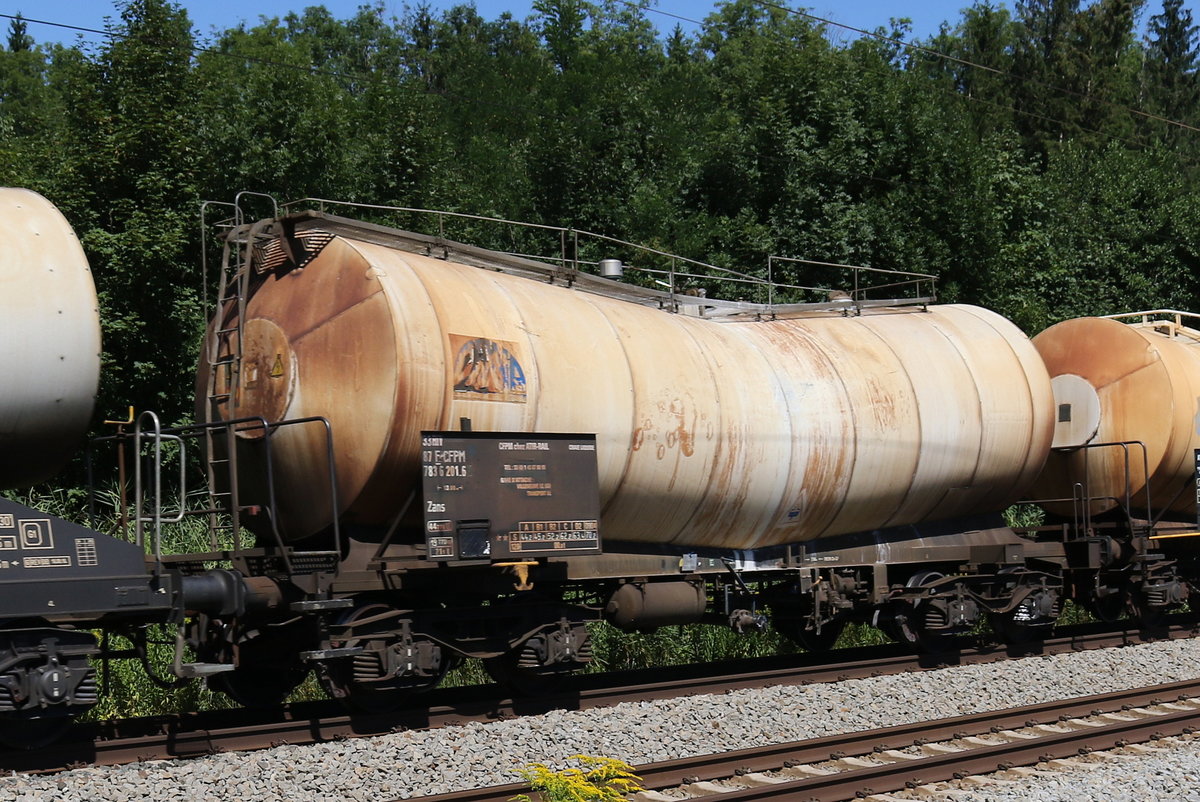 7836 201 (Zans) von  Atir-Rail  am 18. August 2019 bei Grabensttt.