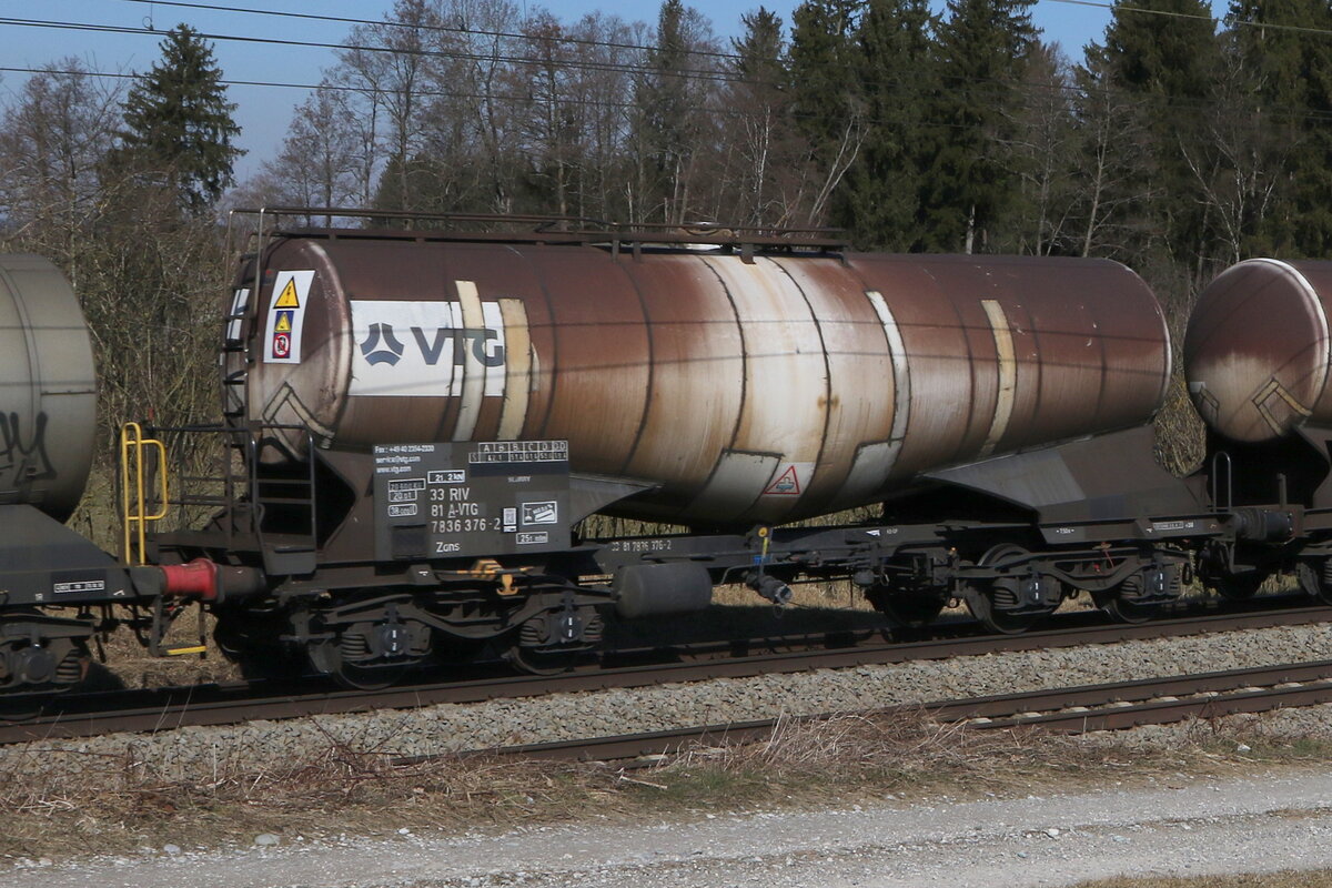 7836 376 (Zans) von  VTG  am 3. Mrz 2022 bei Grabensttt.