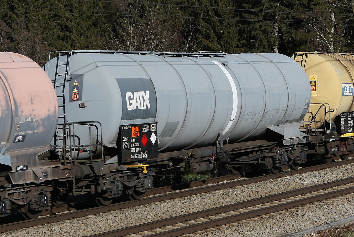 7848 597 (Zans) von  GATX  am 31. Dezember 2021 bei Grabensttt.