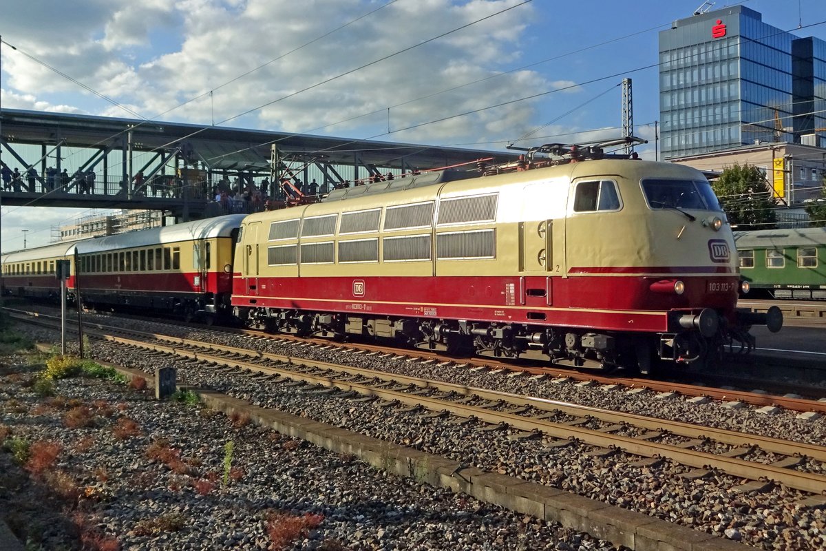 Am 14 September 2019 war 103 113 in Göppingen bei die Märklintagen.