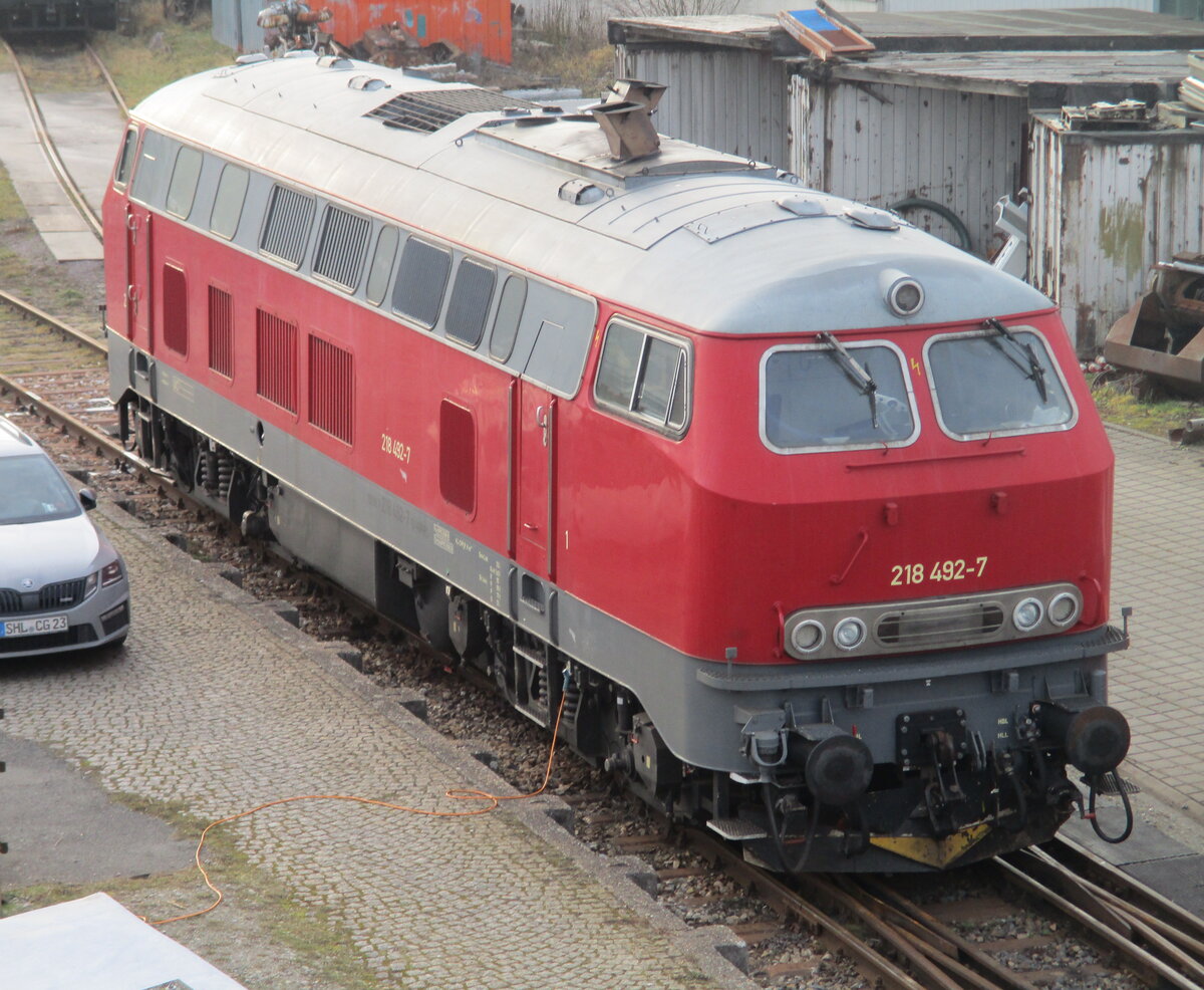 Am 24.Januar 2026 stand in Ilmenau die RPRS 218 492.