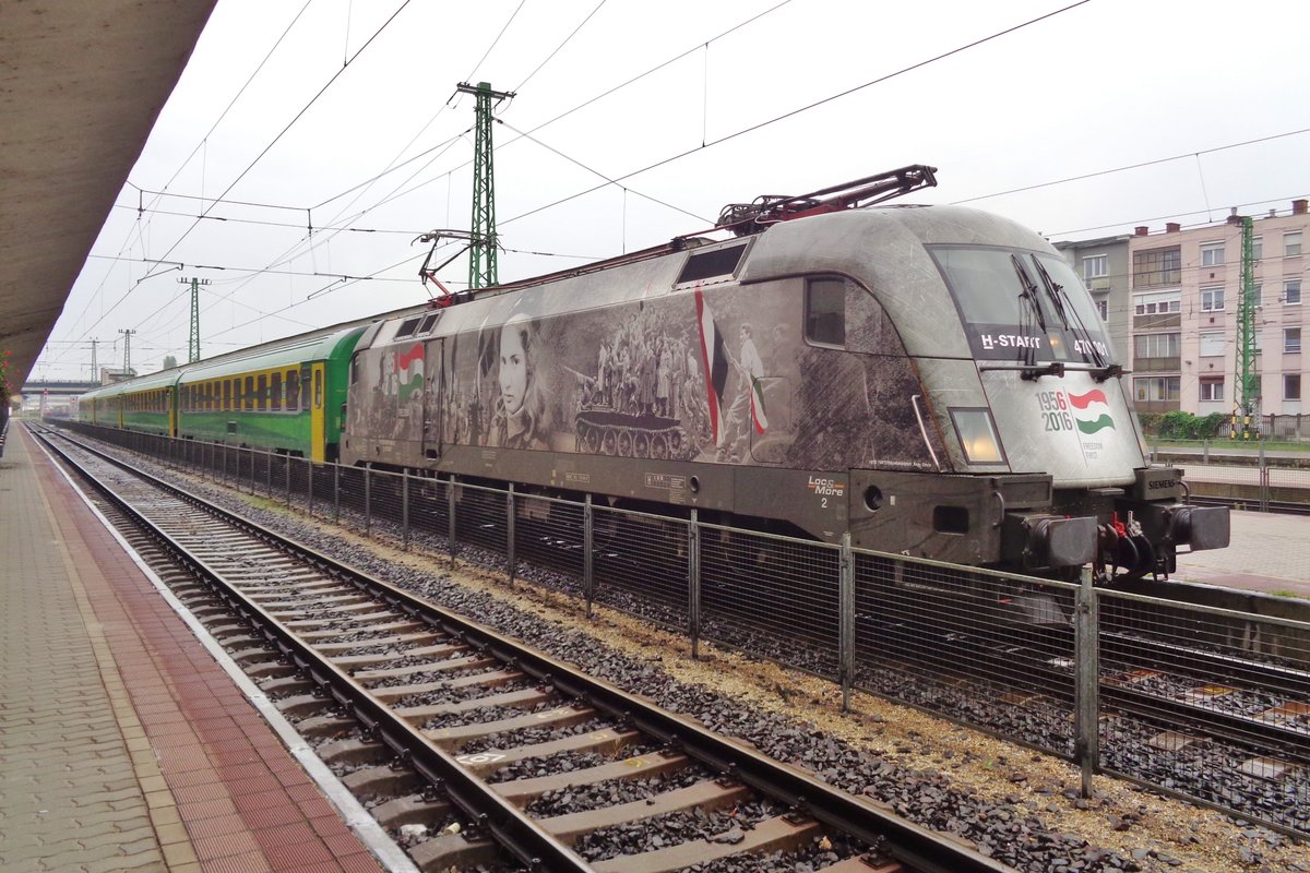 Am 6 Mai 2018 steht MAV 470 001 in Györ. 