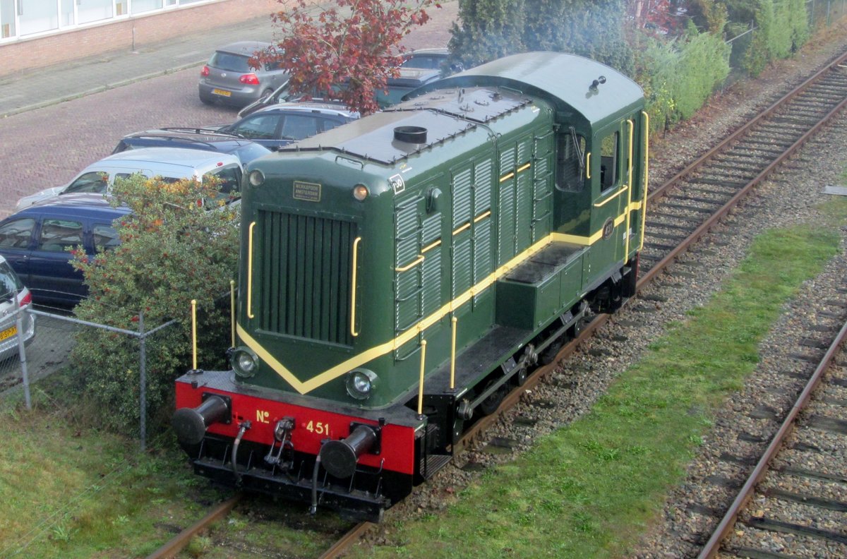 Am Morgen von 23 Oktober 2016 steht ex-NS 451 in Haaksbergen bei der MBS.