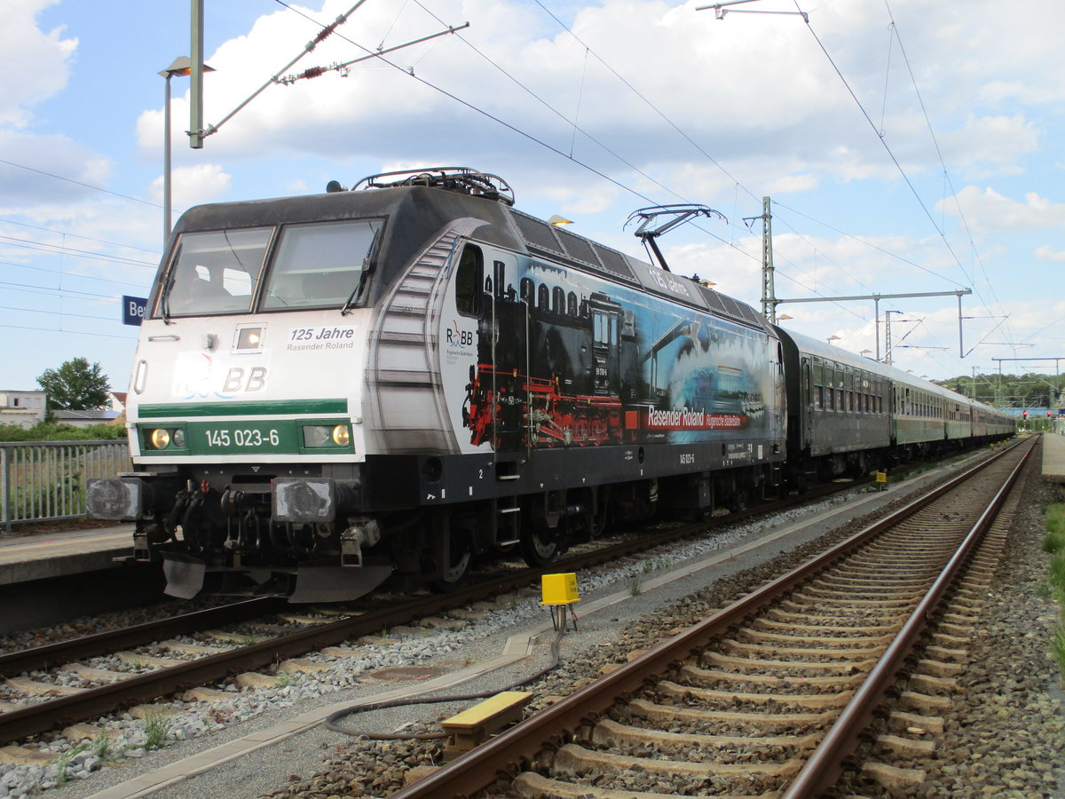 Auch die R�cktour von der PRESS 145 023 verewigte ich,am 06.Juni 2020,in Bergen/R�gen.