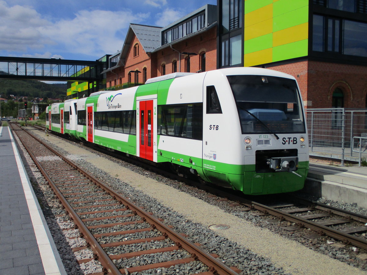 Auch den STB VT 123 mu�te ich,am 30.Mai 2020,in Ilmenau fotografieren.