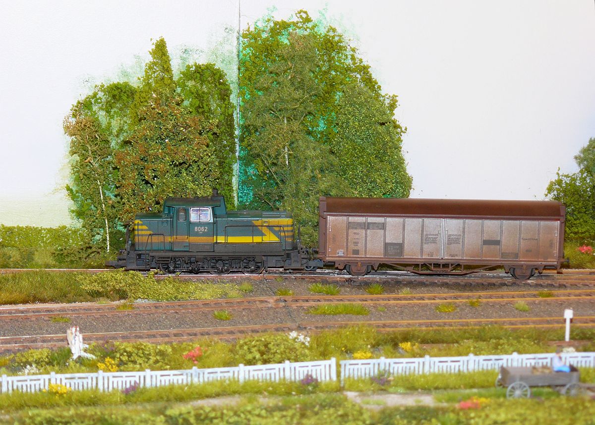 Belgischer Modellbahn  Bellegem  in H0. Nederlandse Modelspoordagen Rijswijk, Niederlande 11-01-2014. 

Modelspoorbaan  Bellegem  in schaal H0 gesitueerd in Vlaanderen. Nederlandse Modelspoordagen Rijswijk 11-01-2014. 