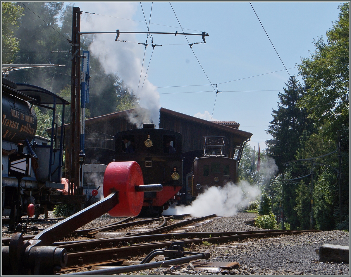 Blonay-Chamby-Bahn Ambiente unter dem Titel  Motiv verdeckt .
Chaulin, den 1. Aug. 2014