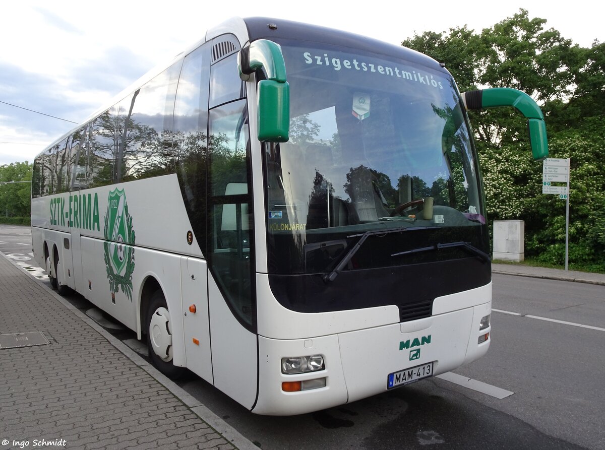 BOCI Trans aus Érd | Teambus SzTK-Erima | MAM-413 | MAN Lion`s Coach L | 04.06.2016 in Stuttgart