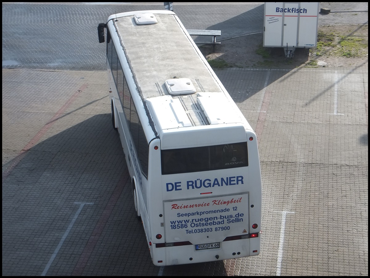 Bova Futura von De Rganer aus Deutschland im Stadthafen Sassnitz.