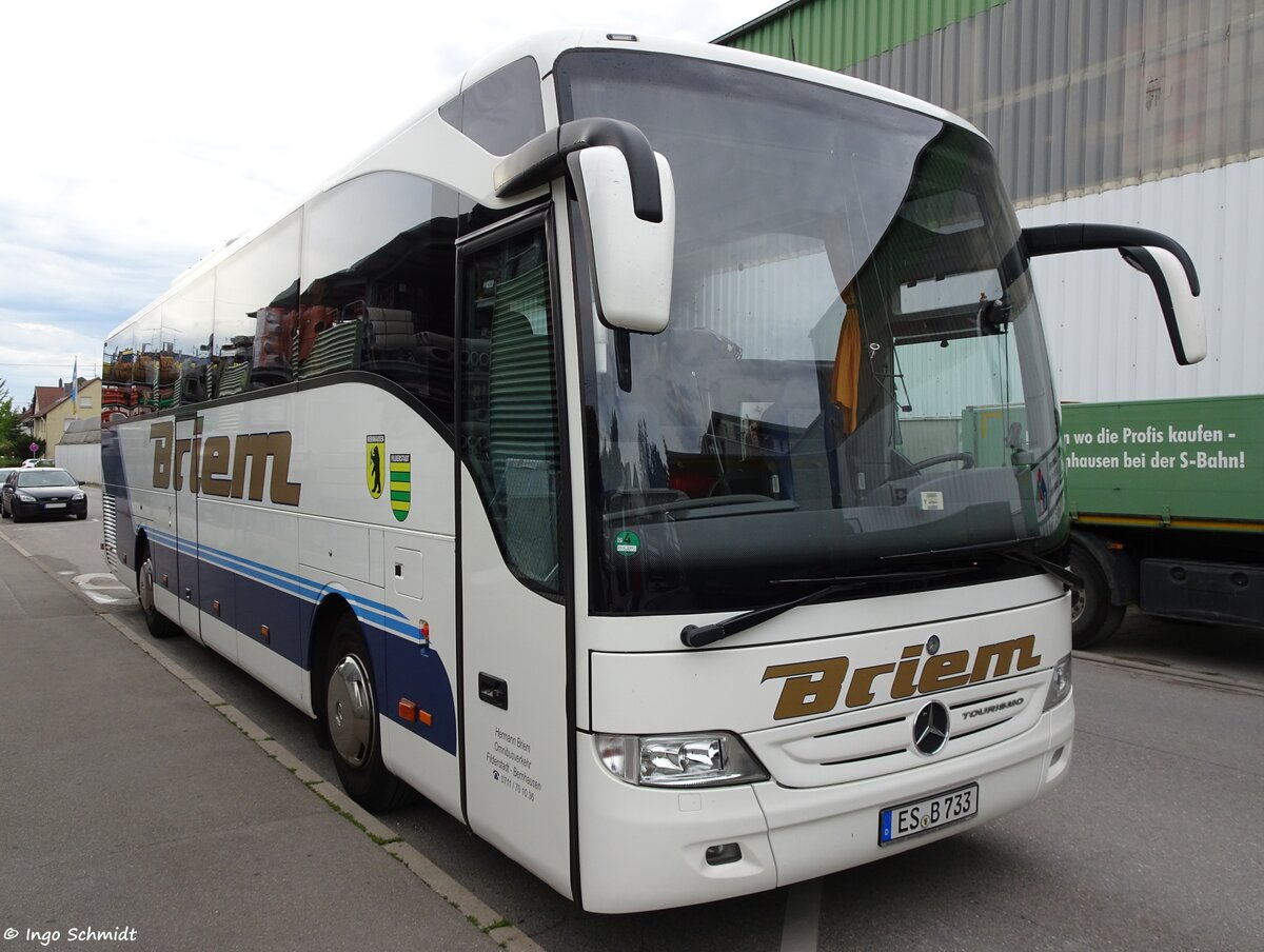 Briem Omnibusverkehr aus Filderstadt | ES-B 733 | Mercedes-Benz Tourismo II RHD | 31.07.2016 in Filderstadt