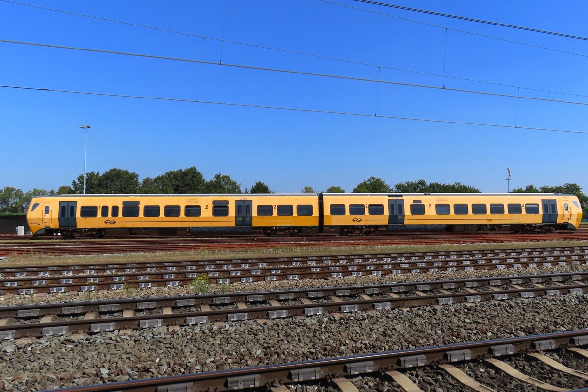 Brouwer rail, ex NS 3412 steht am 9 September 2023 in Blerick abgestellt.