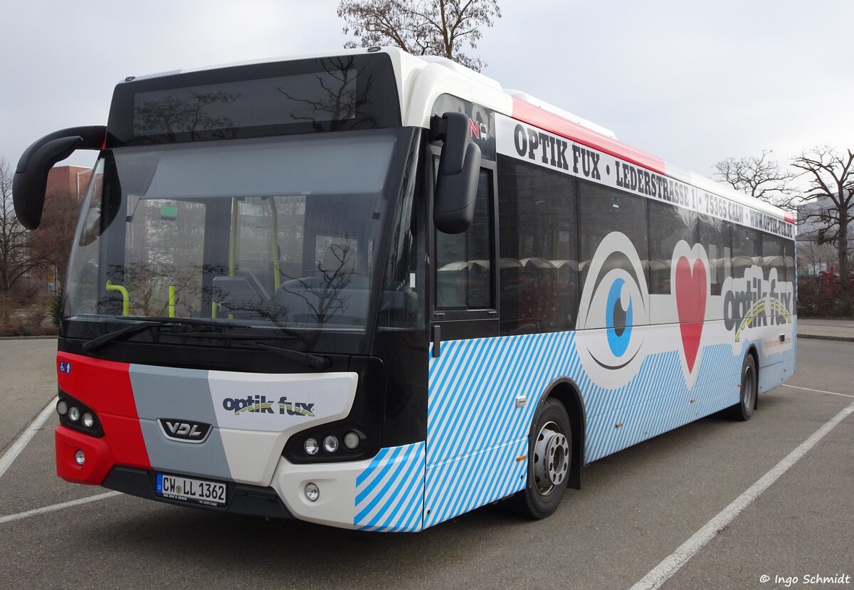 Busverkehr Nordschwarzwald (BVN) | Rexer-Gruppe | CW-LL 1362 | VDL Citea LLE 120.255 | 20.03.2016 in Sindelfingen