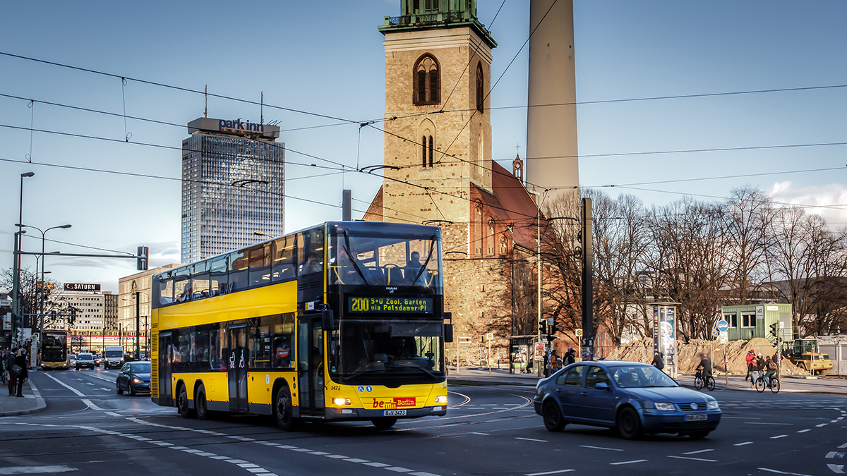 BVG | MAN Lion's City Doppeldecker - Wagen 3473
; Aufgenommen am 24.02.2016 in Berlin