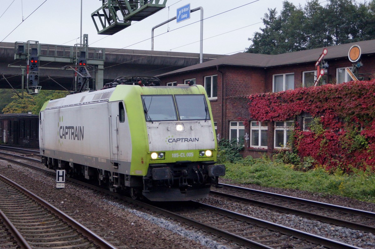 CAPTRAIN: Züge der CAPTRAIN in HAMBURG HARBURG unterwegs. Aufnahme vom 14. Oktober 2015.
Foto: Walter Ruetsch