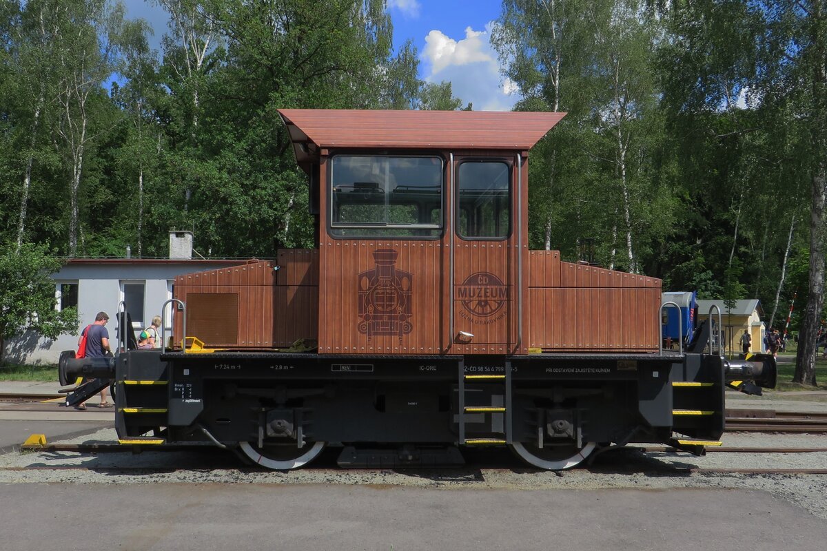 CD 799 019 steht am 12 Juni 2022 ins Eisenbahnmuseum von Luzna u Rakovnika.