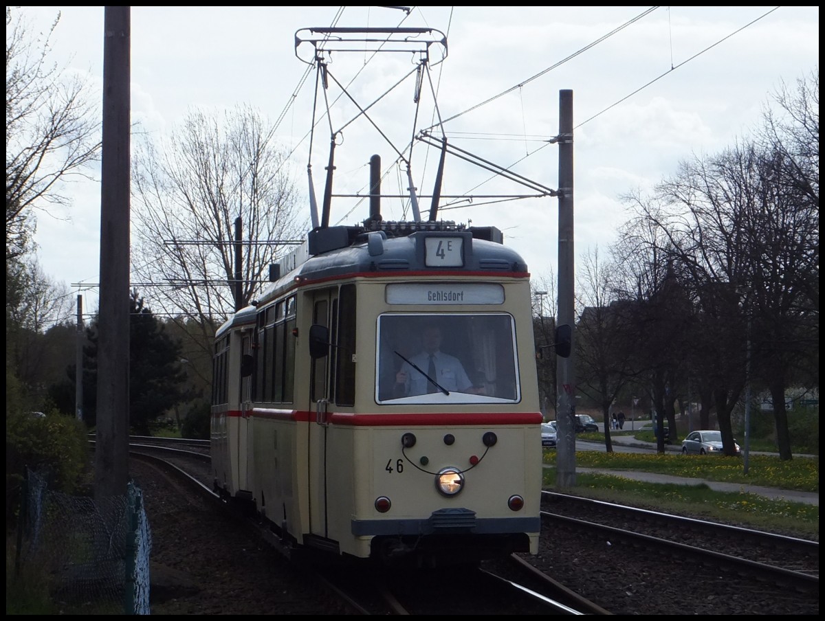 Das 1000. Straenbahnbild auf http://strassenbahnen-welt.startbilder.de/ !  ET54 aus dem Jahr 1955 der RSAG in Rostock.
