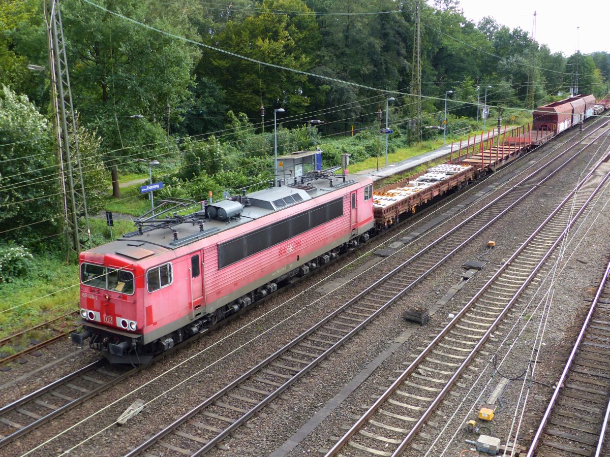 DB Cargo Lok 155 128-2 Duisburg Entfang 14-09-2017.                                   DB Cargo loc 155 128-2 Duisburg Entfang 14-09-2017.