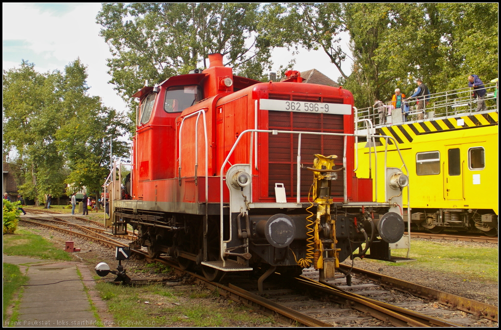 DB Schenker 362 596 bei den Bahnaktionstagen des F�rderverein Berlin-Anhatische Eisenbahn e.V. am 15.09.2013 in Lutherstadt Wittenberg