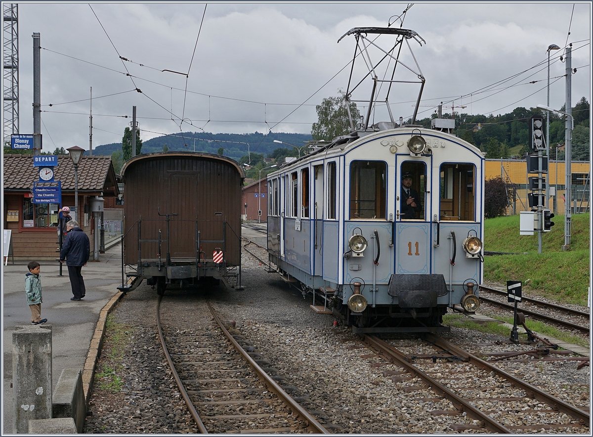 Der MOB BCFe 4/4 N 11 beim Rangieren in Blonay.

14. Juni 2020