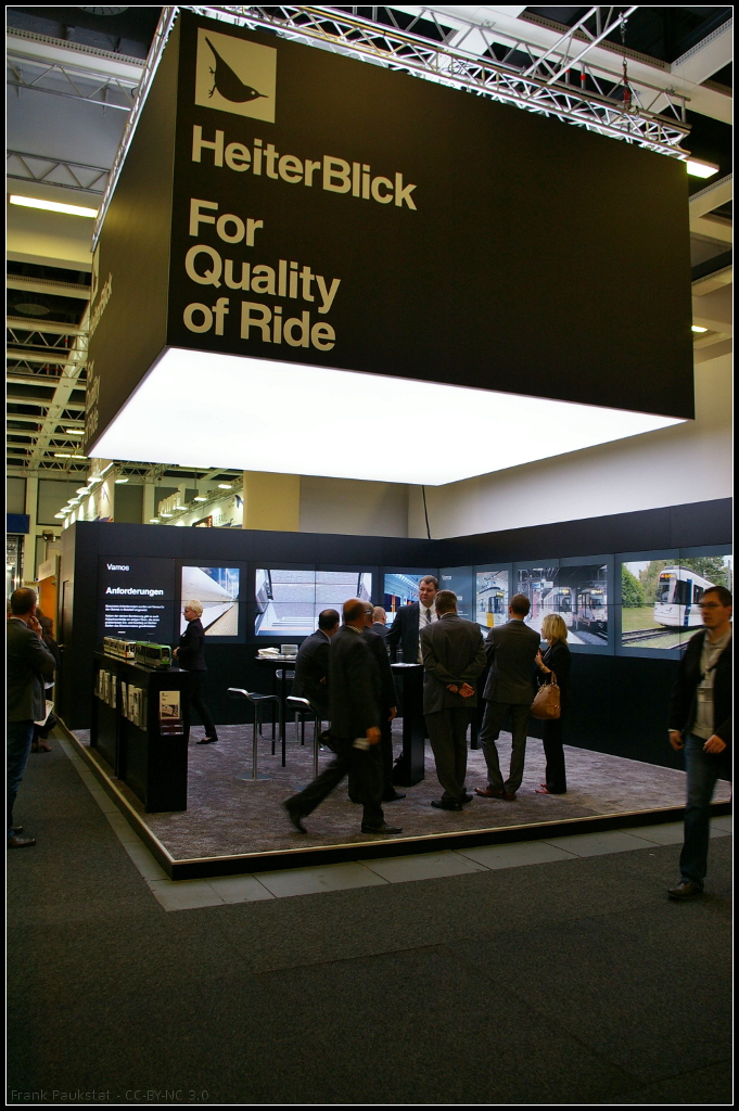 Die in Leipzig ansässige Firma HeiterBlick GmbH war ebenfalls auf der InnoTrans 2014 in Berlin vertreten. Auch war man mit den TW 3000 auf dem Freigelände präsent. Am Stand in der Halle konnte man sich über die Firma und ihre Produkte und Leistungen informieren.

Webseite Hersteller (deutsch): http://www.heiterblick.de/
