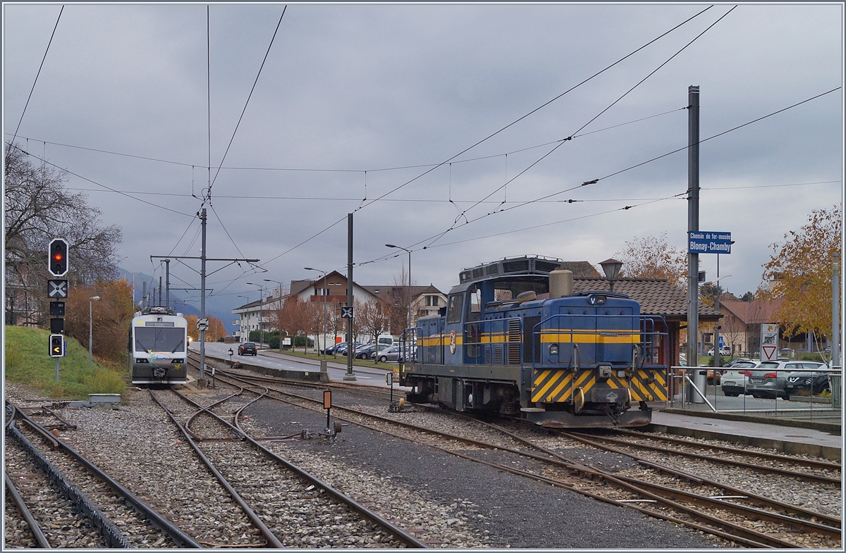 Die MOB Gm 4/4 2004 in Blonay.

27. Nov. 2018