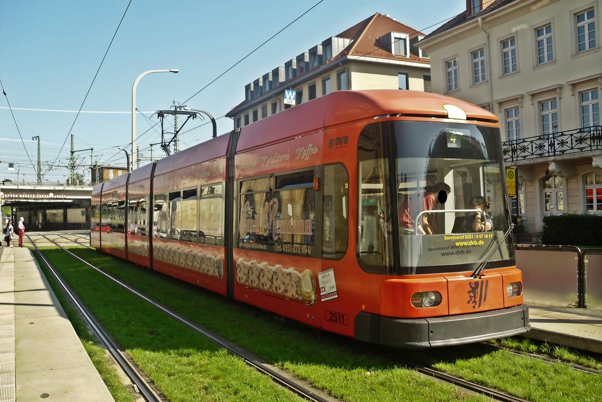 Dresden DVB  Strassenbahn ,aufgenommen am 19 .8. 1011 