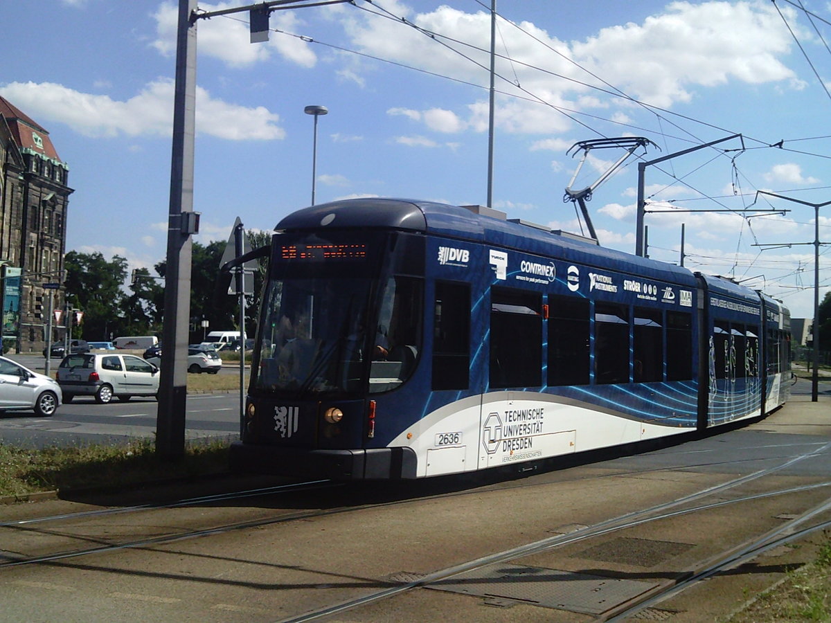 Dresdner Straßenbahn am 01.08.2013