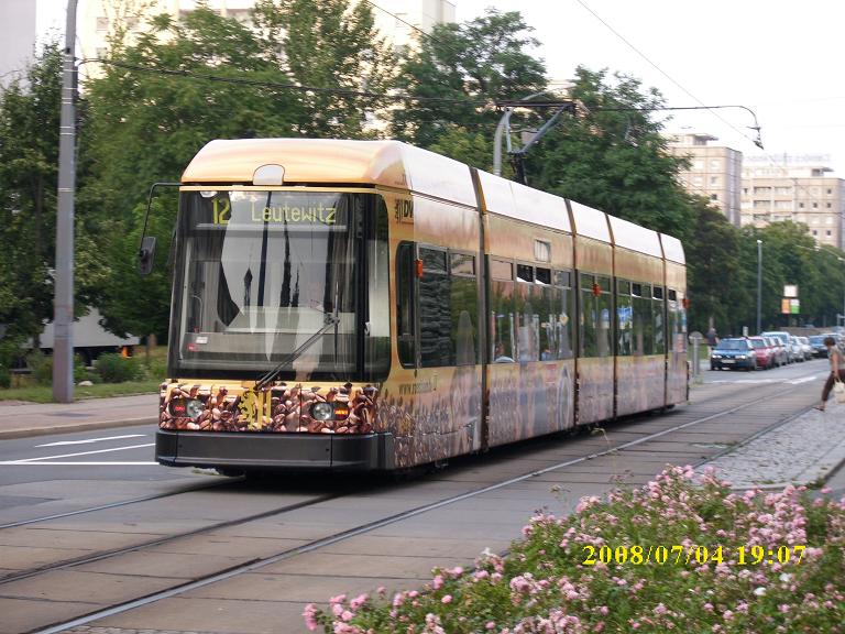 Dresdner Straßenbahn am 04.07.2008