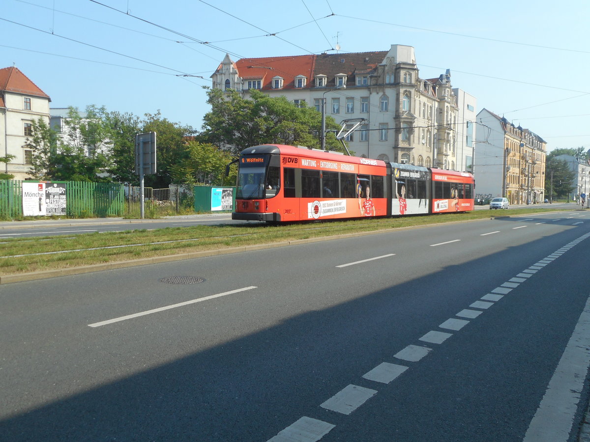 Dresdner Straßenbahn am 05.06.2016