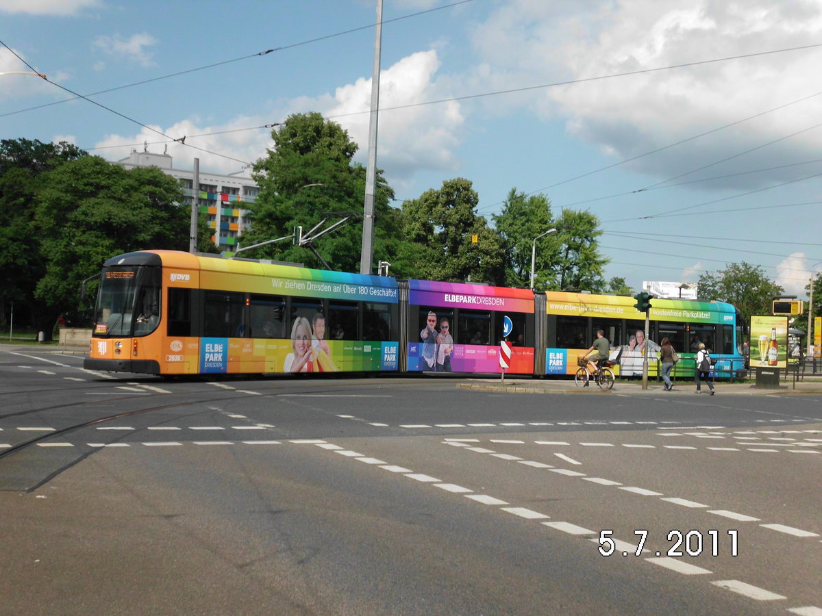 Dresdner Straßenbahn am 05.07.2011